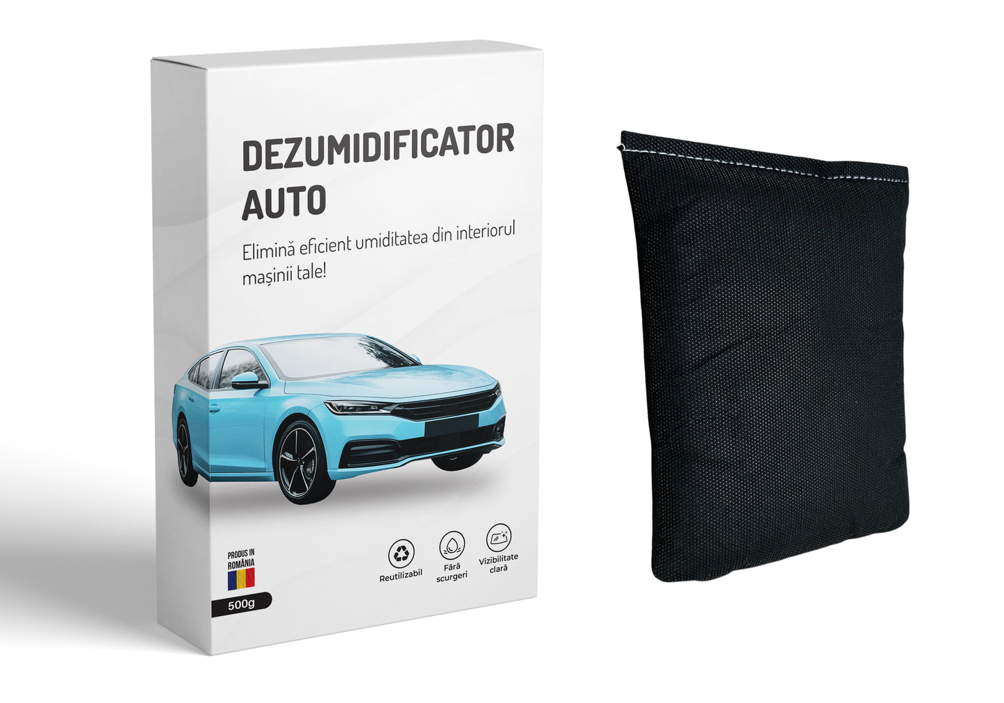 Dezumidificator Auto Reutilizabil (500g)